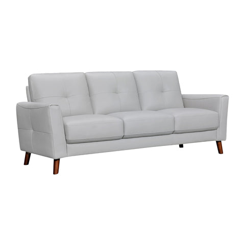 Almafi - 82" Leather Sofa - Premium Stationary Sofas from Armen Living - Just $3010! Shop now at brett interiors