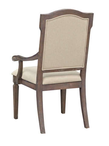 Sussex - Upholstered Dining Arm Chairs (Set of 2) - Russet Brown - Premium Chair Sets from Coast2Coast Home - Just $4125! Shop now at brett interiors