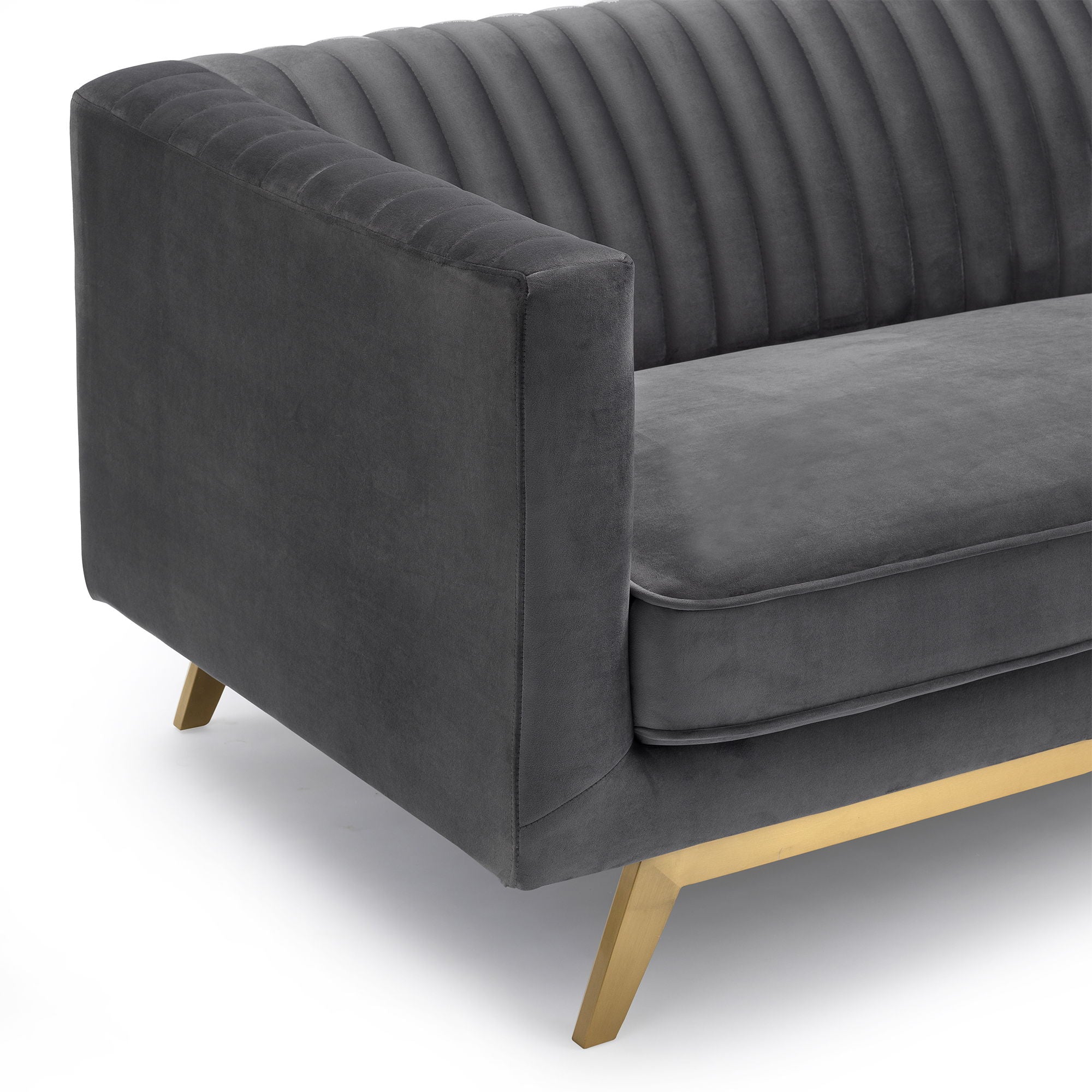 Liv - Modern Velvet Sofa - Premium Stationary Sofas from Armen Living - Just $1432.50! Shop now at brett interiors
