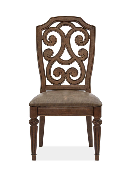 Durango - Wood Dining Side Chair With Upholstered Seat (Set of 2) - Willadeene Brown - Premium Chair Sets from Magnussen Furniture - Just $1120! Shop now at brett interiors