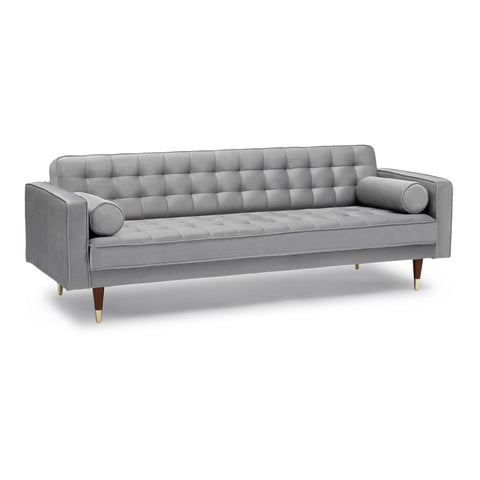 Somerset - Velvet Mid Century - Modern Sofa - Premium Stationary Sofas from Armen Living - Just $1392.50! Shop now at brett interiors