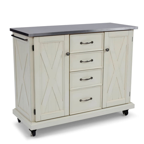 Bay Lodge - Kitchen Cart - Wood in White - Premium Bars & Bar Carts from Homestyles - Just $2107.48! Shop now at brett interiors