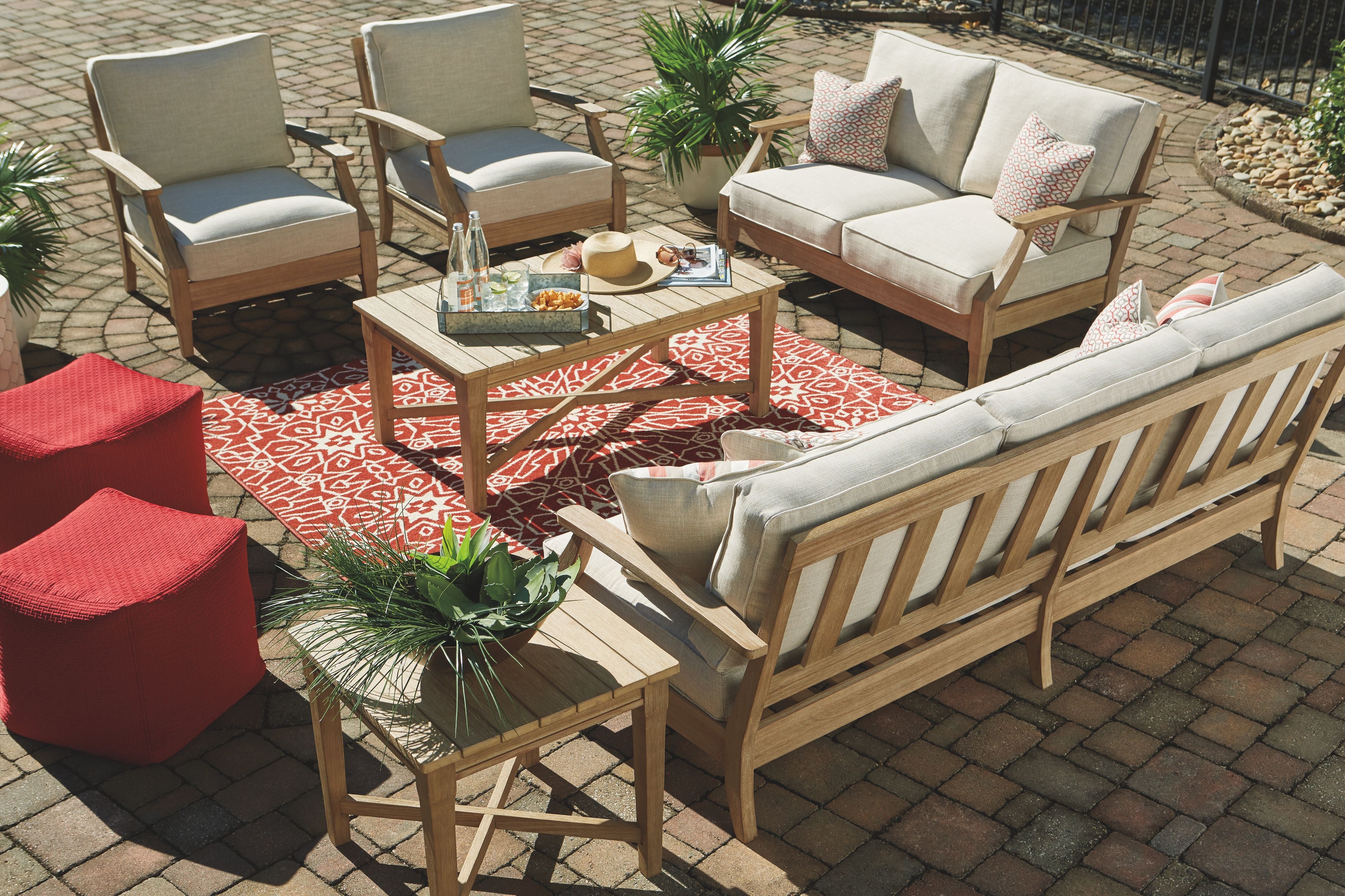 Clare - Beige - Sofa With Cushion - Premium Sofas from Ashley Furniture - Just $1413.13! Shop now at brett interiors