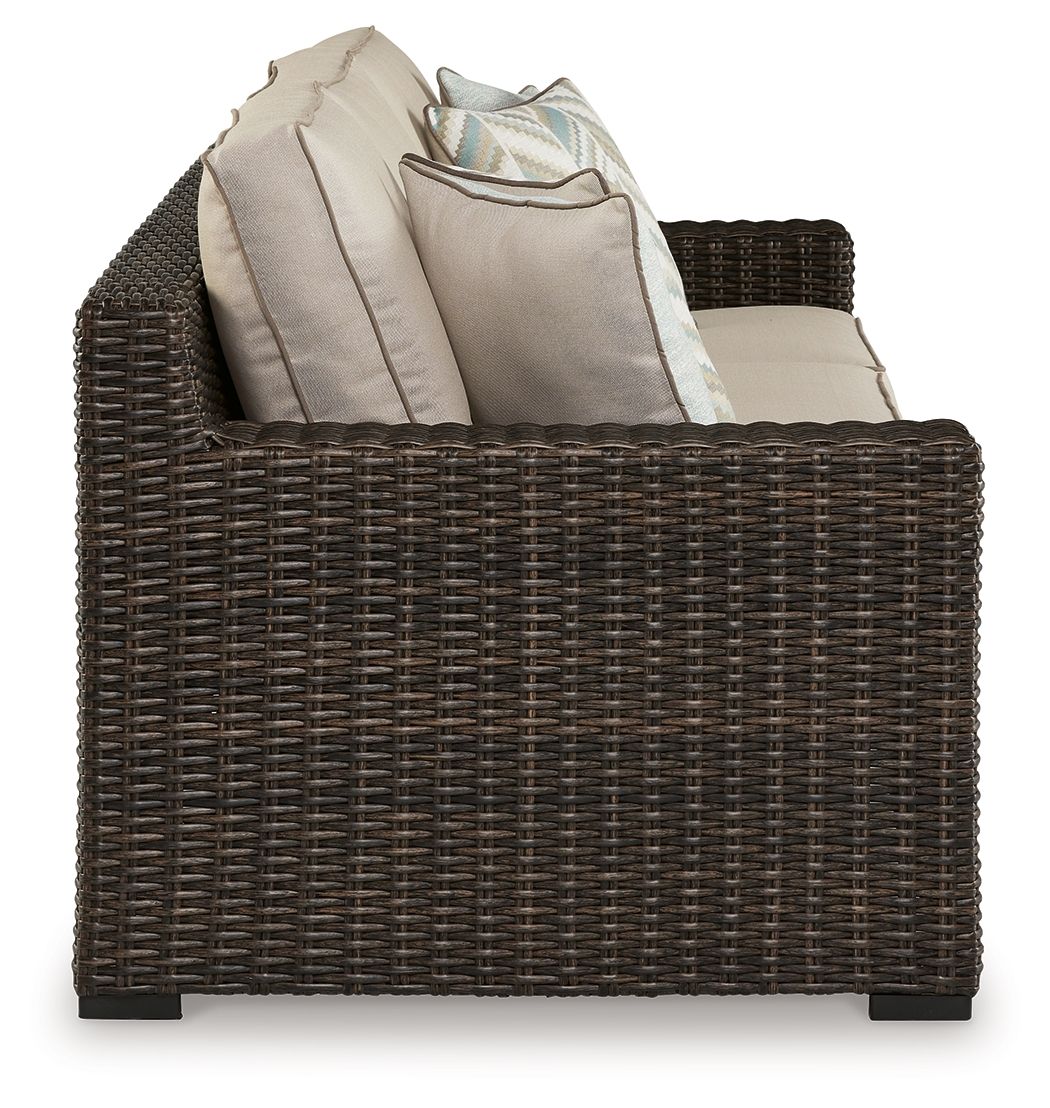 Coastline Bay - Brown - Sofa With Cushion - Premium Sofas from Signature Design by Ashley® - Just $1800.63! Shop now at brett interiors
