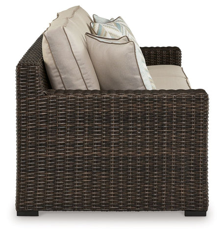 Coastline Bay - Brown - Sofa With Cushion - Premium Sofas from Signature Design by Ashley® - Just $1800.63! Shop now at brett interiors