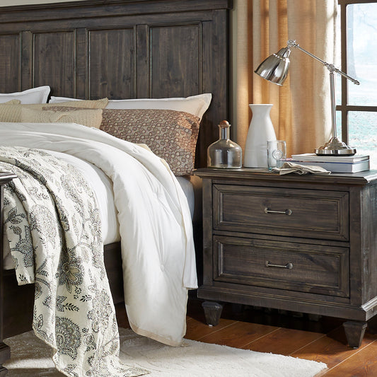 Calistoga - Nightstand In Weathered Charcoal - Weathered Charcoal - Premium Accent Nightstands from Magnussen Furniture - Just $659! Shop now at brett interiors