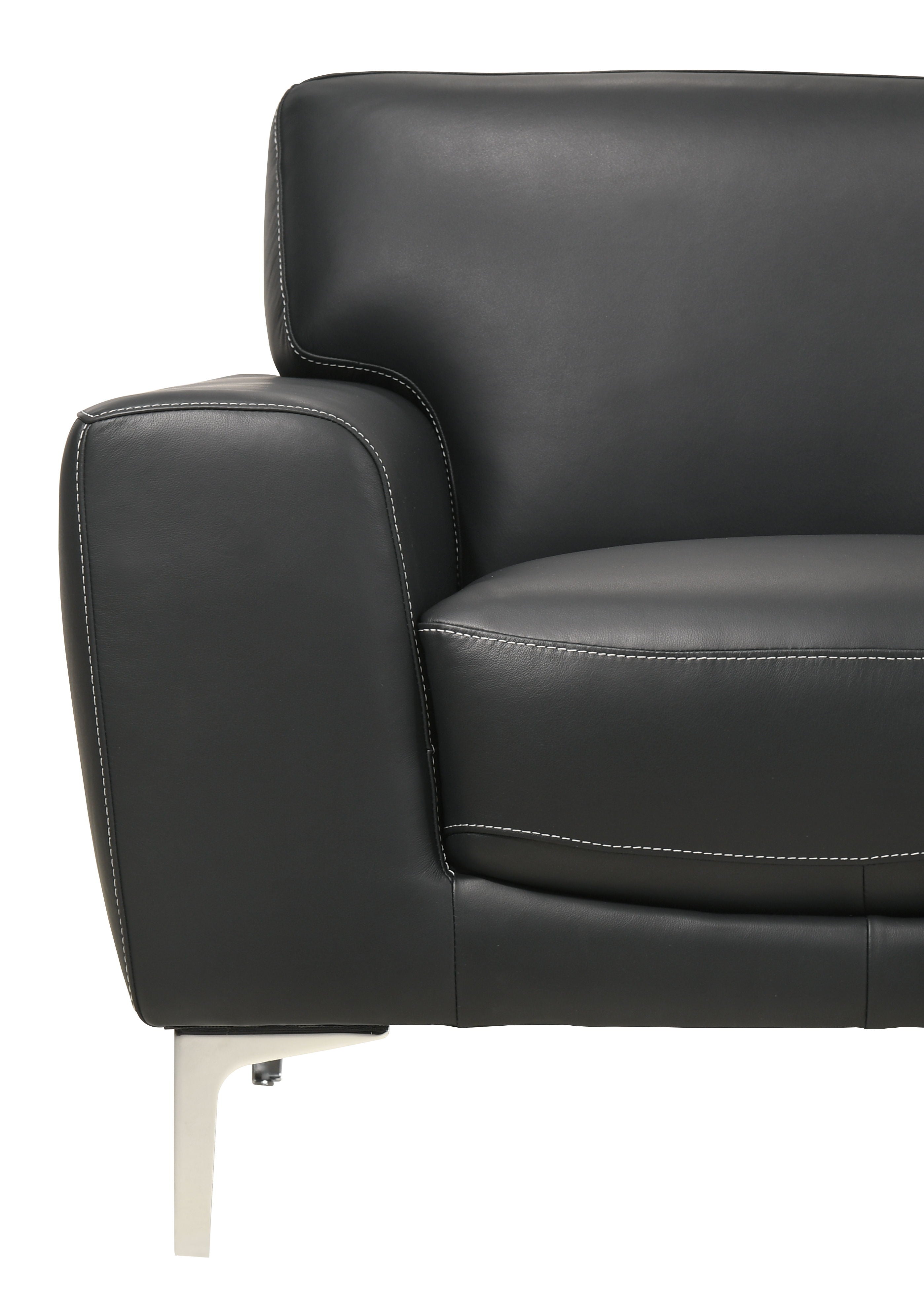 Carrara - Sofa - Black - Premium Stationary Sofas from New Classic - Just $1222.50! Shop now at brett interiors
