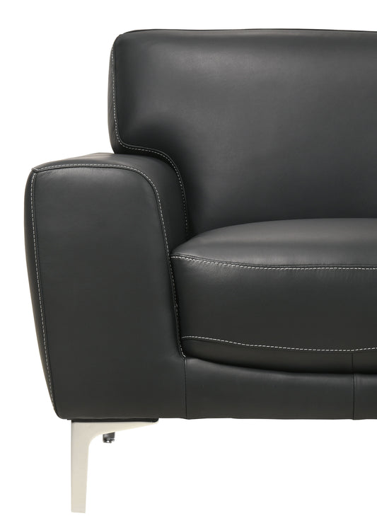 Carrara - Sofa - Black - Premium Stationary Sofas from New Classic - Just $1222.50! Shop now at brett interiors