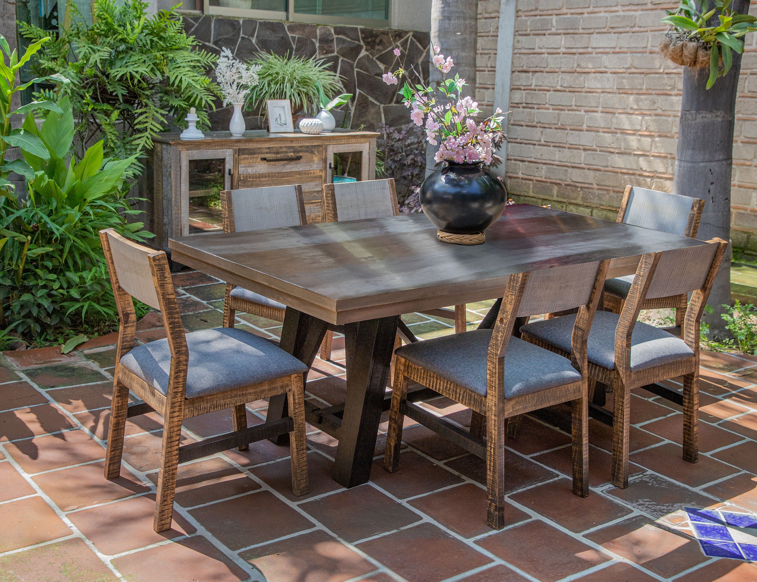 Loft Brown - Chair (Set of 2) - Two Tone Gray / Brown - Premium Chair Sets from International Furniture Direct - Just $475! Shop now at brett interiors