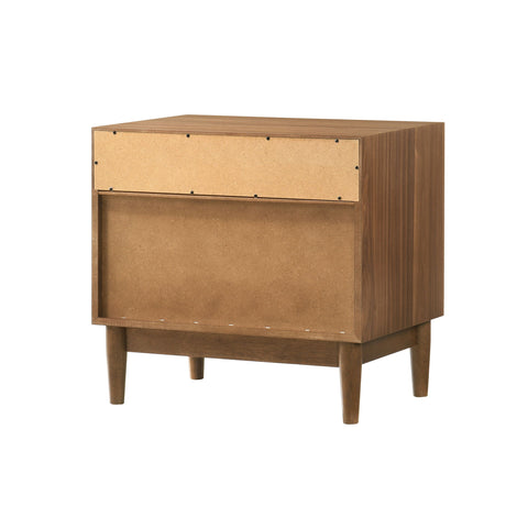 Artemio - 2 Drawer Wooden Nightstand With Shelf - Premium Accent Nightstands from Armen Living - Just $432.50! Shop now at brett interiors