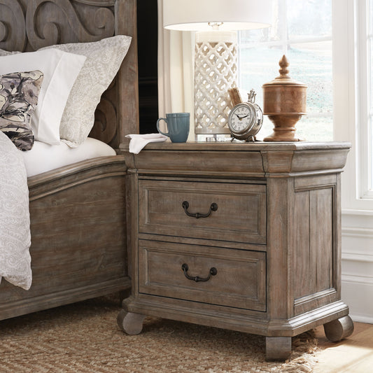 Tinley Park - Drawer Nightstand - Dove Tail Grey - Premium Accent Nightstands from Magnussen Furniture - Just $719! Shop now at brett interiors