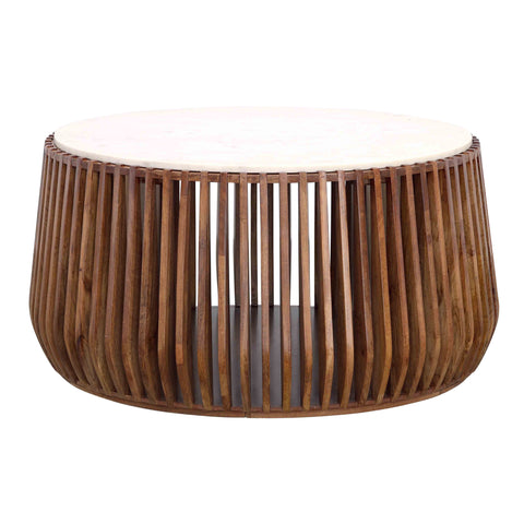 Pine Vallery - Cocktail Table - White / Natural - Premium Cocktail Tables from Coast2Coast Home - Just $2062.50! Shop now at brett interiors