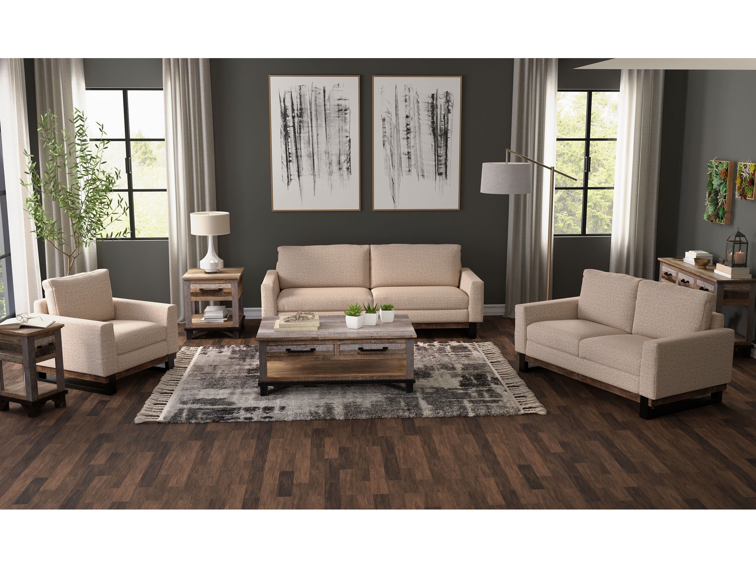 Blackburn - Sofa - Capuccino Brown - Premium Stationary Sofas from International Furniture Direct - Just $1375! Shop now at brett interiors