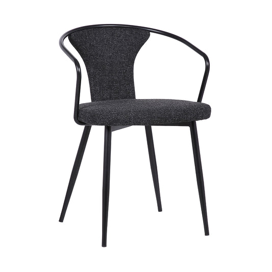 Francis - Contemporary Dining Chair - Black Powder - Premium Side Chairs from Armen Living - Just $162.50! Shop now at brett interiors