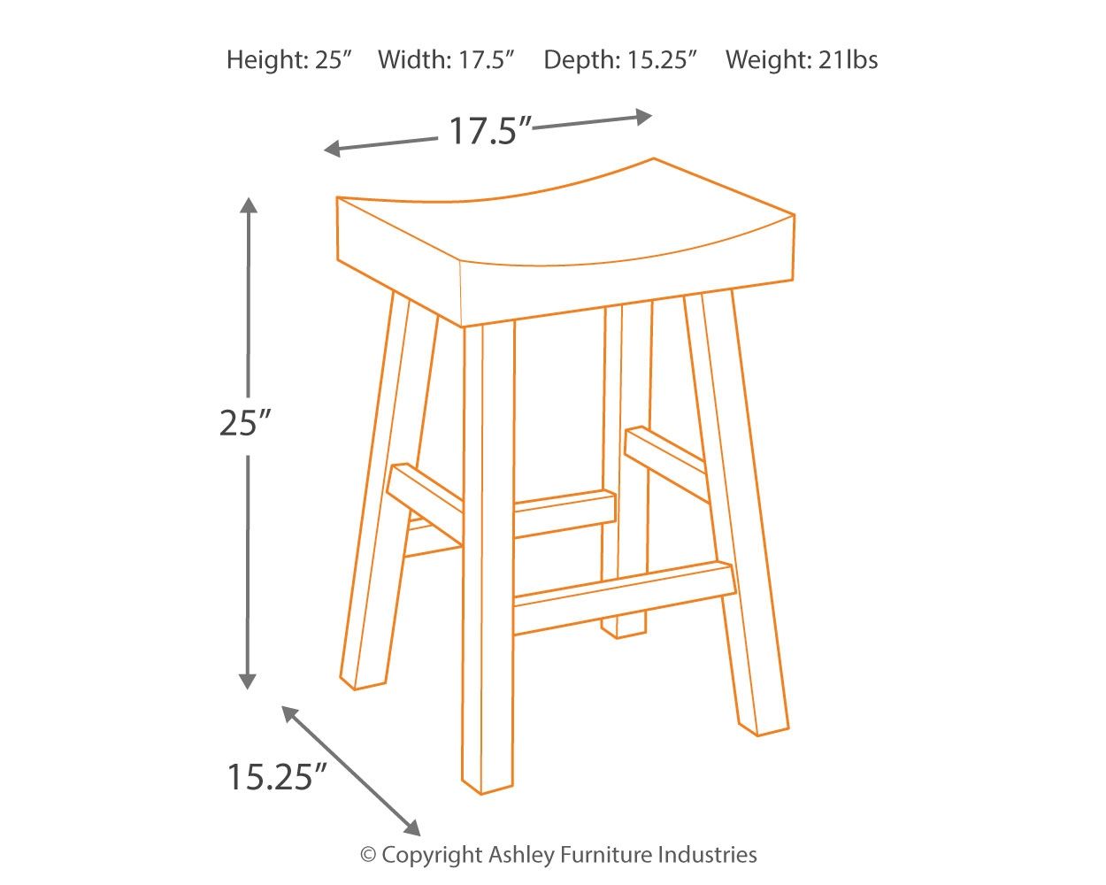 Glosco - Stool (Set of 2) Ashley Furniture