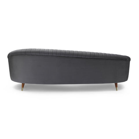 Karisma - Curved Velvet Sofa - Premium Stationary Sofas from Armen Living - Just $1965! Shop now at brett interiors