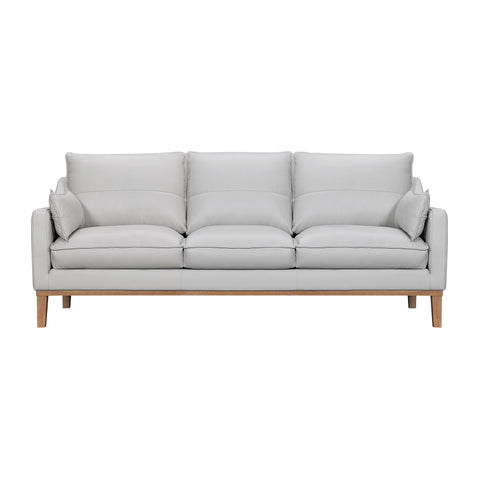 Pompeii - 87" Leather Sofa - Premium Stationary Sofas from Armen Living - Just $4347.50! Shop now at brett interiors