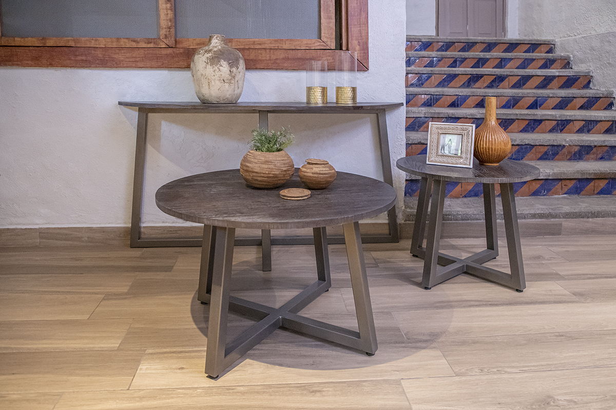 Choiba - Sofa Table - Brown - Premium Sofa Tables from International Furniture Direct - Just $327.50! Shop now at brett interiors