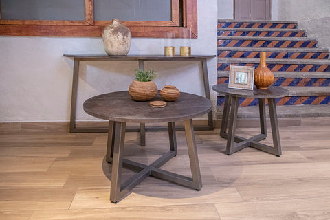 Choiba - Sofa Table - Brown - Premium Sofa Tables from International Furniture Direct - Just $327.50! Shop now at brett interiors