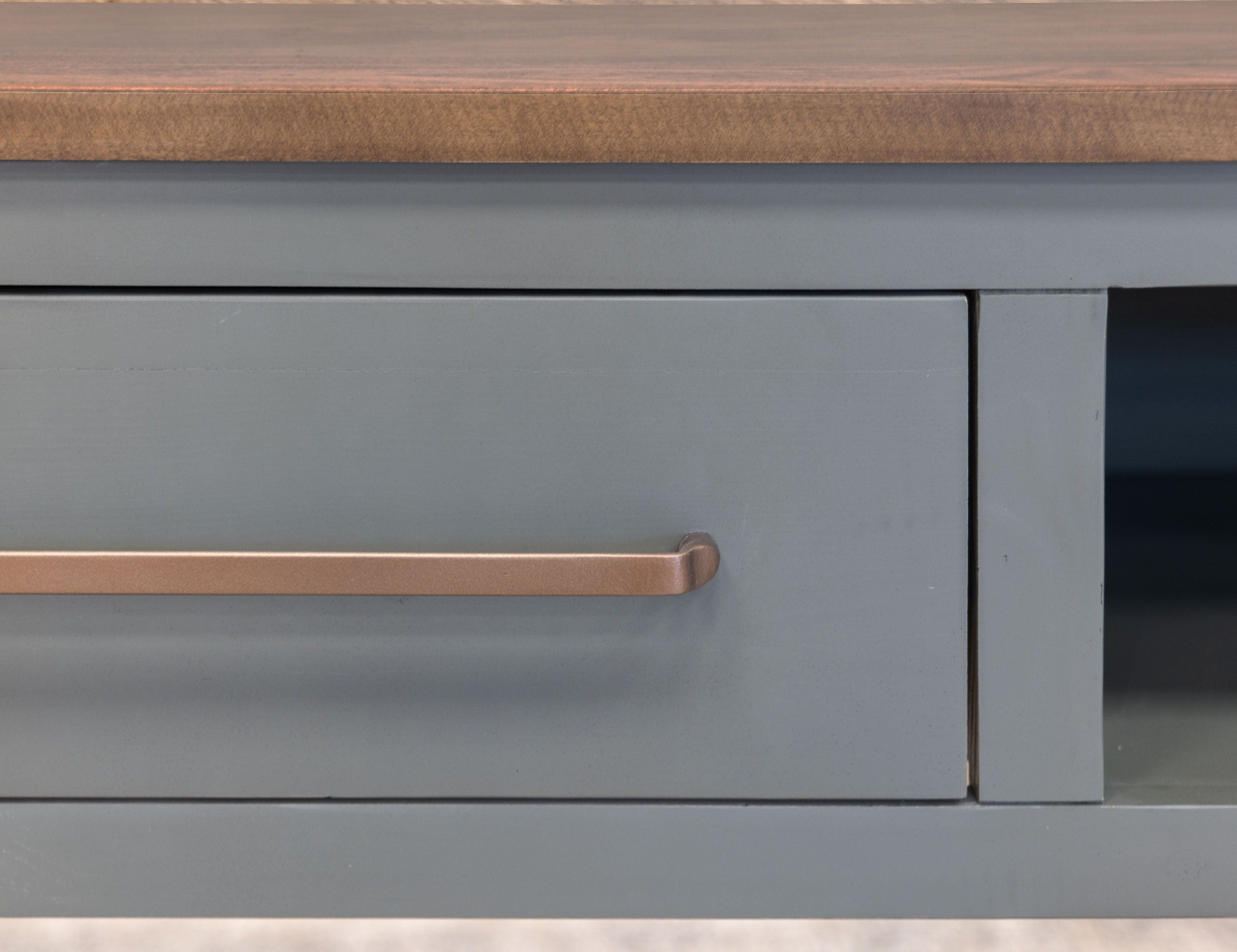 Alban - 1 Drawer Sofa Table - Sage Green & Brown - Premium Sofa Tables from International Furniture Direct - Just $962.50! Shop now at brett interiors