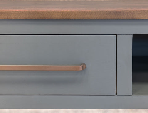 Alban - 1 Drawer Sofa Table - Sage Green & Brown - Premium Sofa Tables from International Furniture Direct - Just $962.50! Shop now at brett interiors