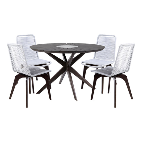 Oasis And Island - Outdoor Dining Set - Premium 5 Piece Outdoor Sets from Armen Living - Just $2480! Shop now at brett interiors