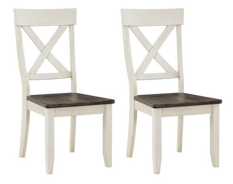 Bar Harbor II - Crossback Dining Chairs (Set of 2) - Cream - Premium Chair Sets from Coast2Coast Home - Just $1485! Shop now at brett interiors