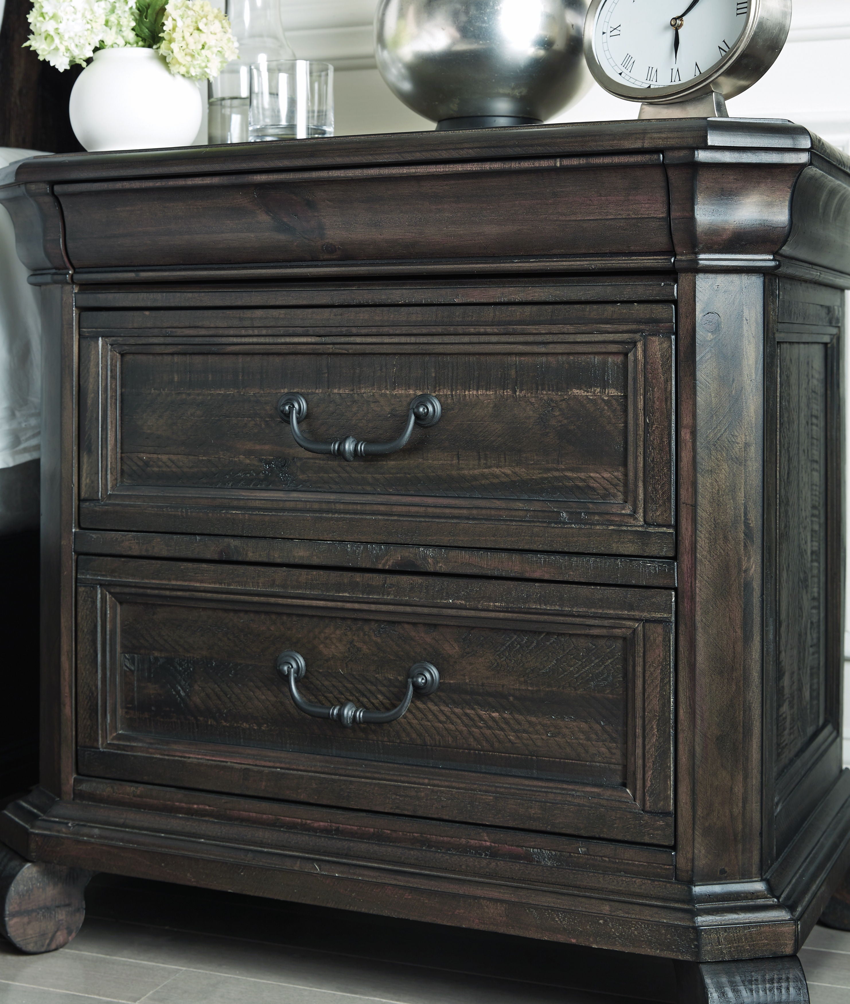 Bellamy - Drawer Nightstand - Peppercorn - Premium Accent Nightstands from Magnussen Furniture - Just $719! Shop now at brett interiors