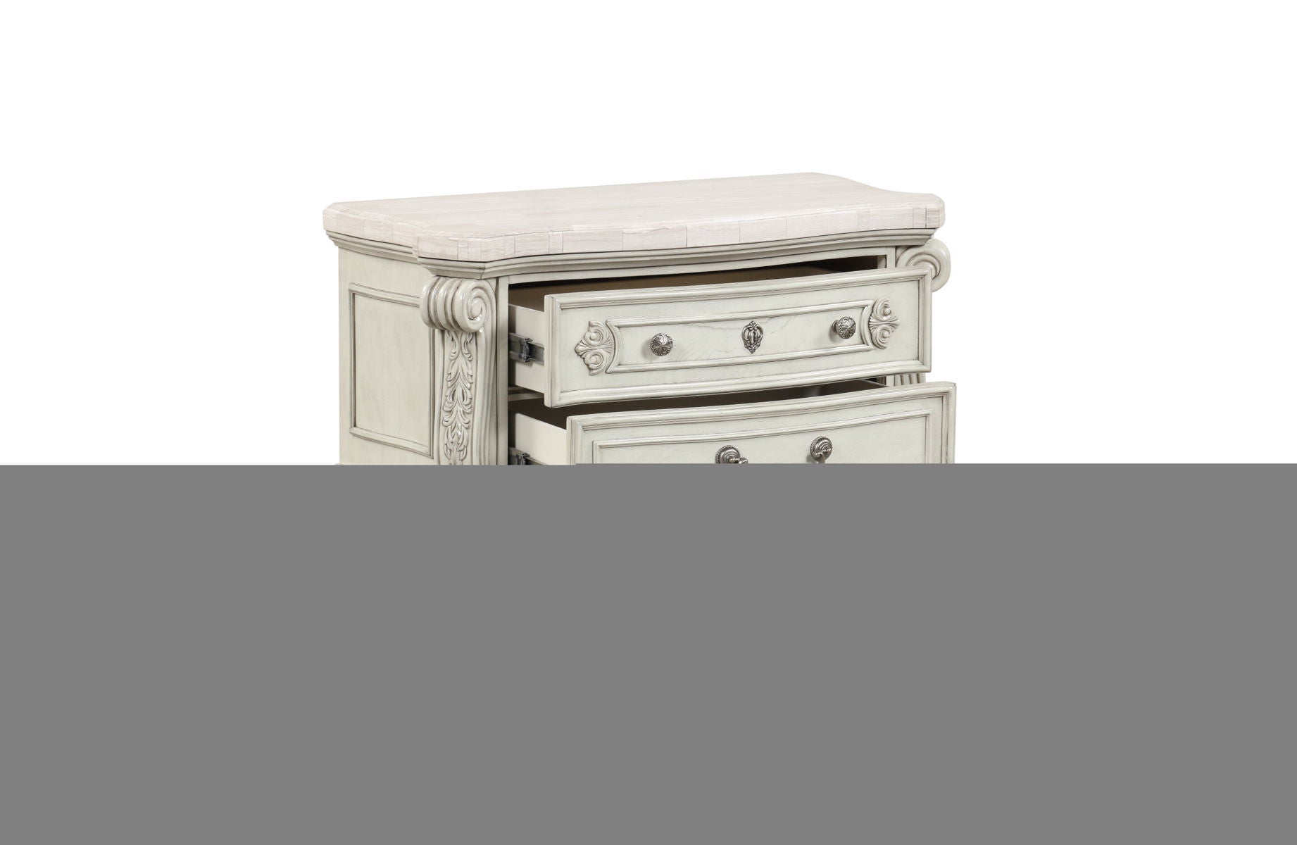 Bianello - Nightstand - Vintage Ivory - Premium Accent Nightstands from New Classic - Just $600! Shop now at brett interiors