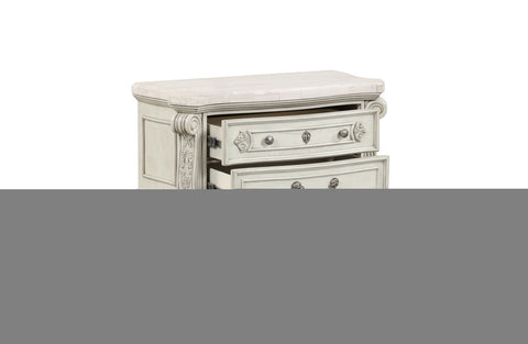 Bianello - Nightstand - Vintage Ivory - Premium Accent Nightstands from New Classic - Just $600! Shop now at brett interiors