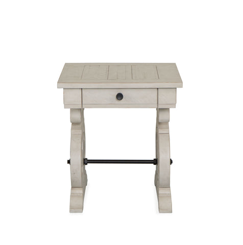 Bronwyn - Rectangular End Table - Alabaster - Premium End Tables from Magnussen Furniture - Just $519! Shop now at brett interiors