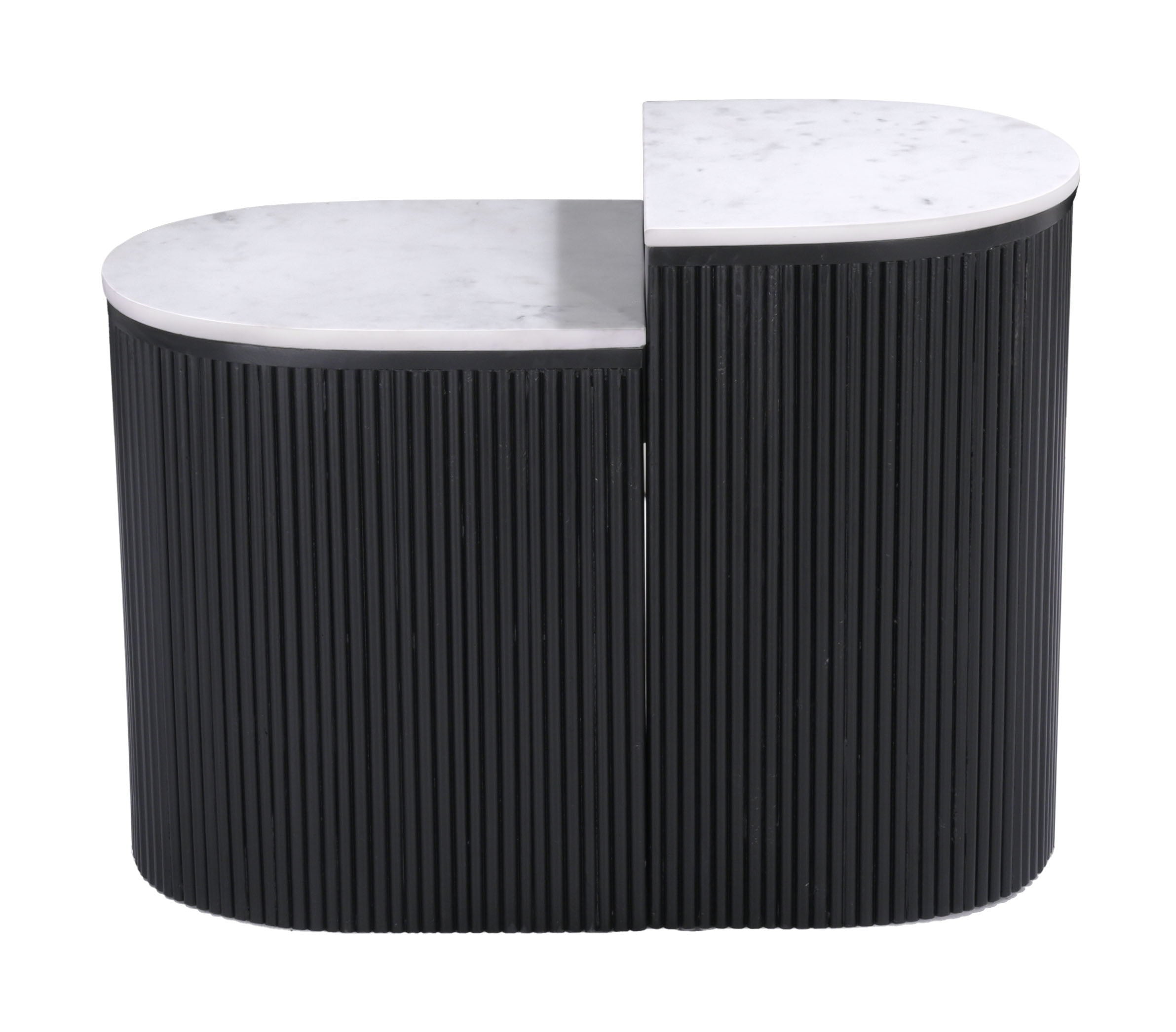 Ormara - Side Table Set - White / Black - Premium Table Sets from Zuo Modern - Just $1325! Shop now at brett interiors
