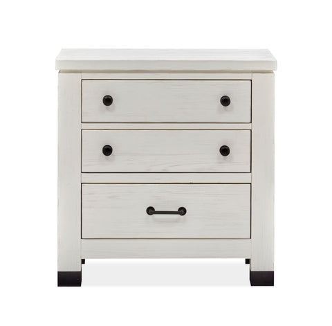 Harper Springs - Drawer Nightstand - Silo White - Premium Accent Nightstands from Magnussen Furniture - Just $639! Shop now at brett interiors