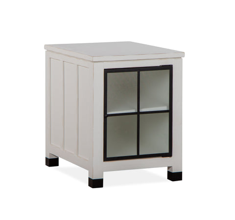 Harper Springs - Chairside End Table - Silo White - Premium Chair Side Tables from Magnussen Furniture - Just $625! Shop now at brett interiors