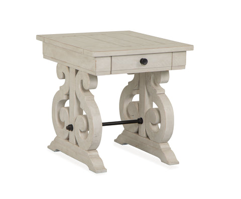 Bronwyn - Rectangular End Table - Alabaster - Premium End Tables from Magnussen Furniture - Just $519! Shop now at brett interiors