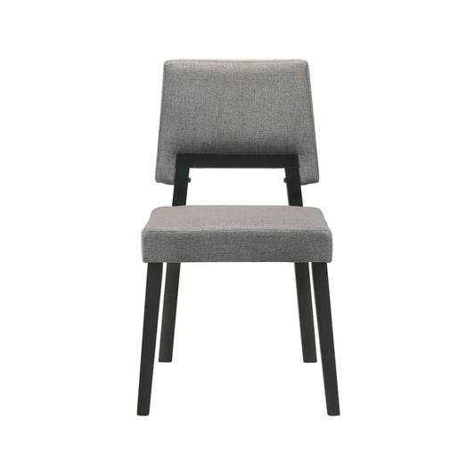 Channell - Dining Chair (Set of 2) - Black / Charcoal - Premium Chair Sets from Armen Living - Just $300! Shop now at brett interiors