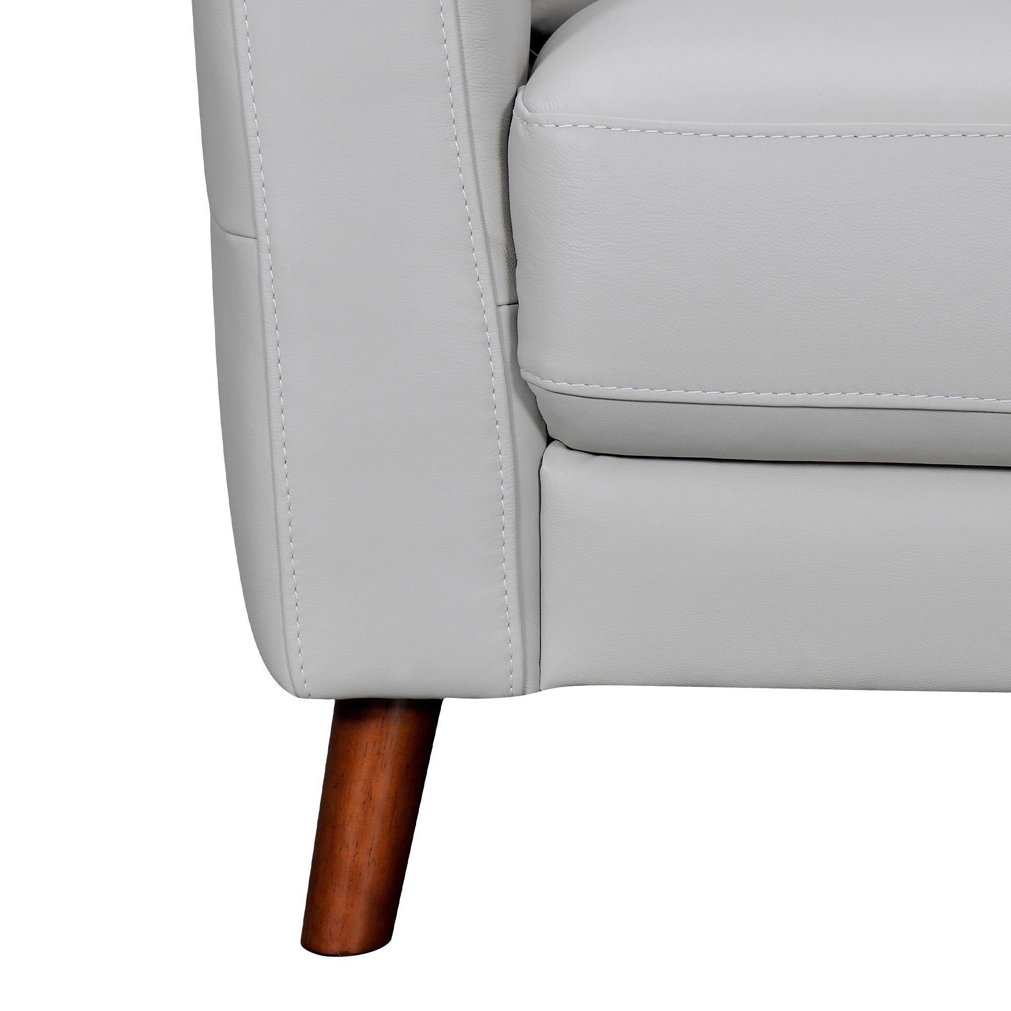 Almafi - 82" Leather Sofa - Premium Stationary Sofas from Armen Living - Just $3010! Shop now at brett interiors