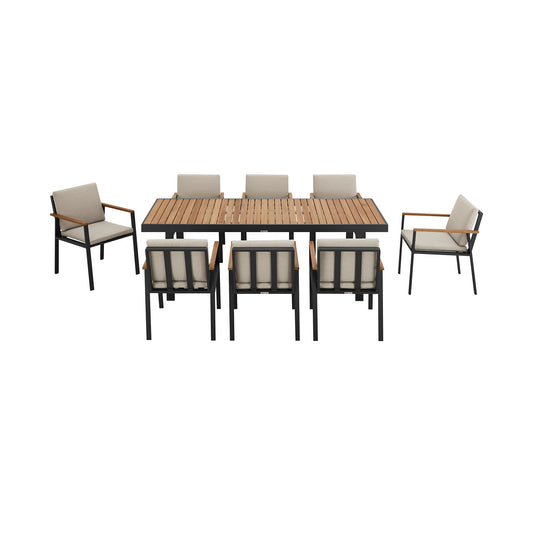 Nofi - Outdoor Patio Set - Premium 8+ Piece Outdoor Sets from Armen Living - Just $6737.50! Shop now at brett interiors