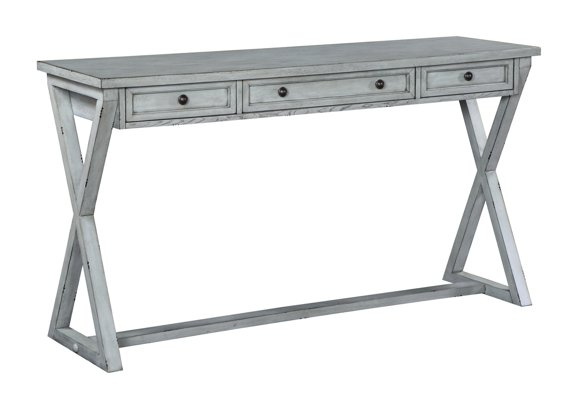 Keats - Three Drawer Console - Stephanie Soft Gray - Premium Console Tables from Coast2Coast Home - Just $2310! Shop now at brett interiors