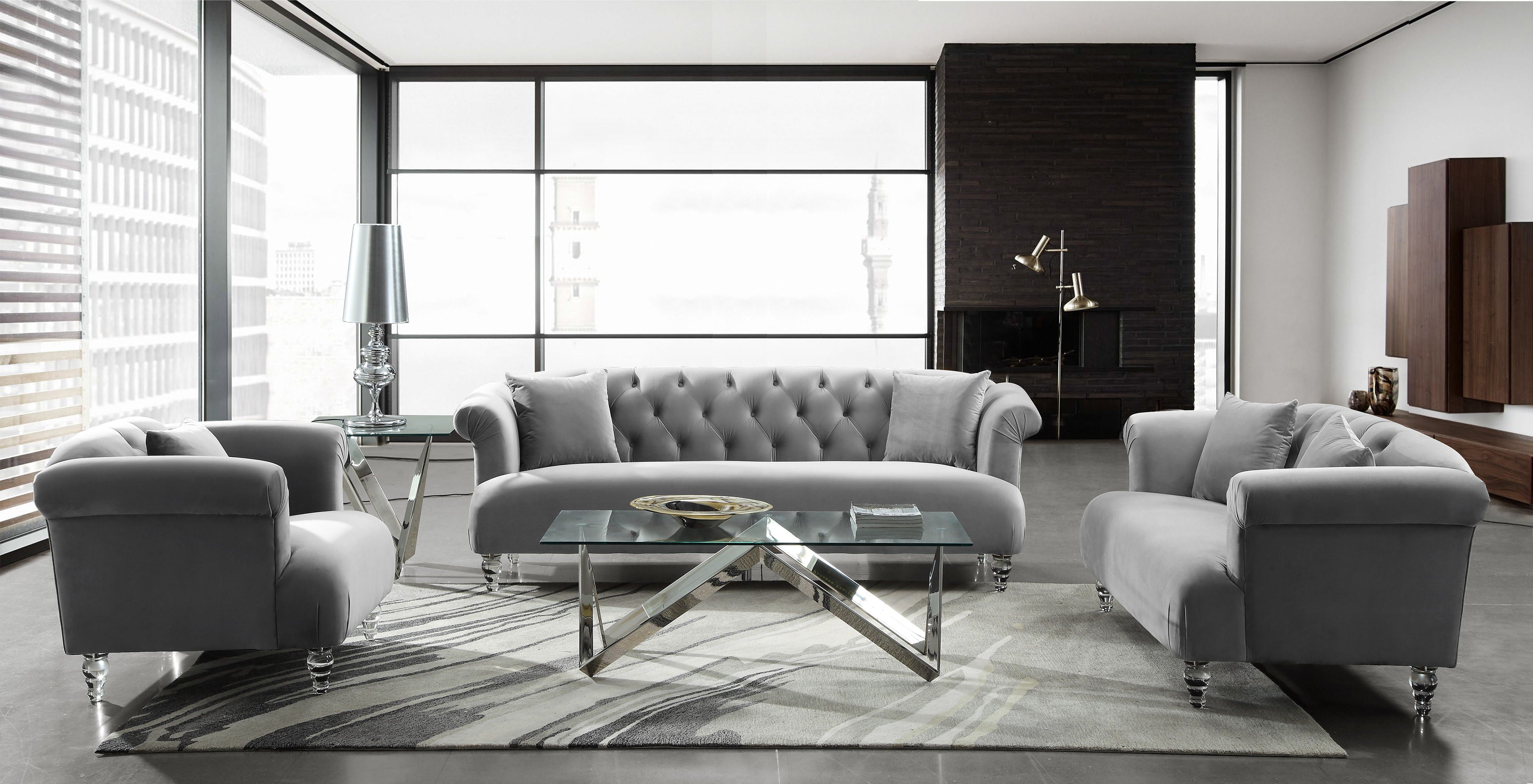 Elegance - Contemporary Sofa - Premium Stationary Sofas from Armen Living - Just $1860! Shop now at brett interiors