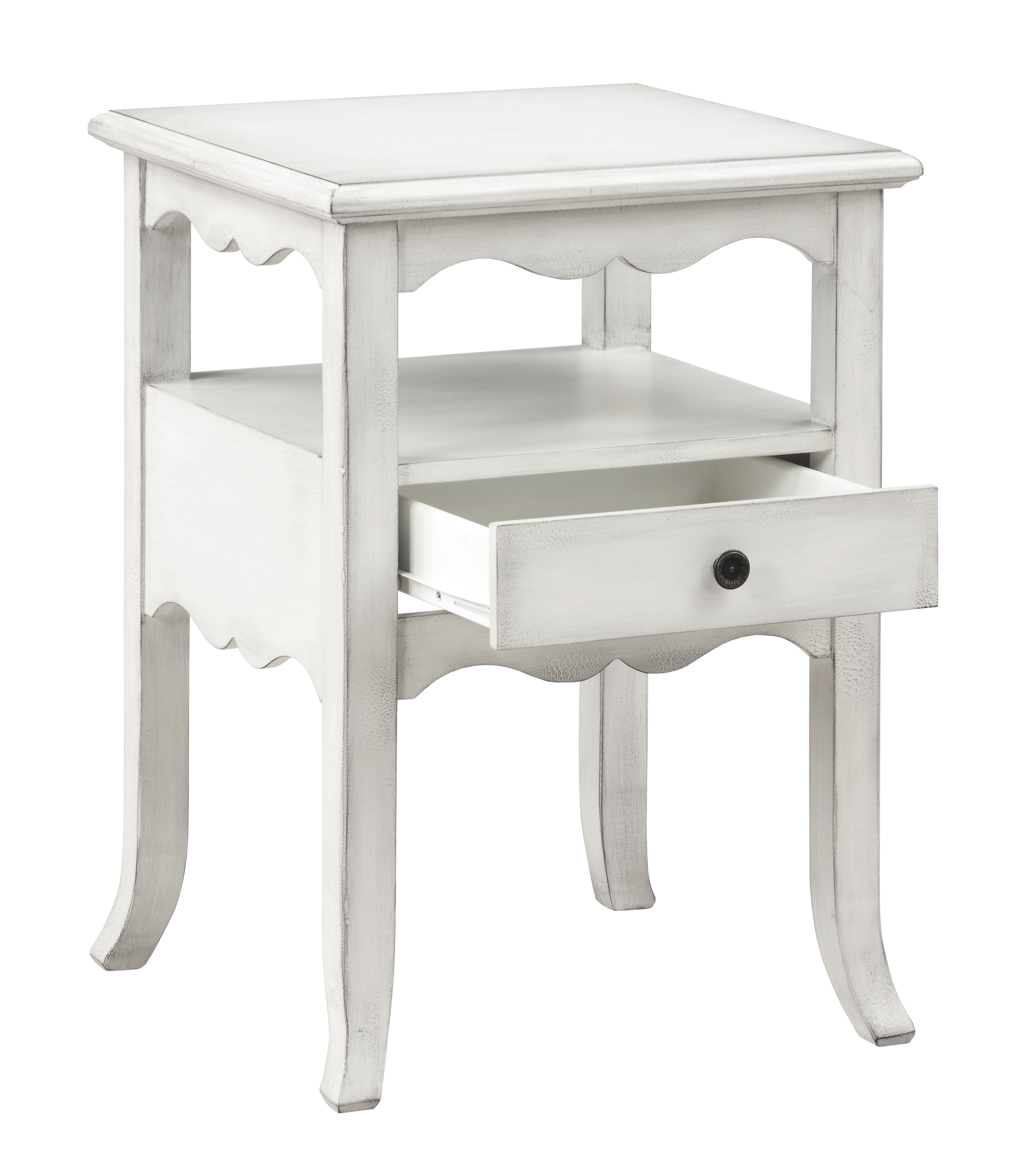 Ovid - One Drawer Accent Table - Burnished White - Premium Accent Tables from Coast2Coast Home - Just $1237.50! Shop now at brett interiors