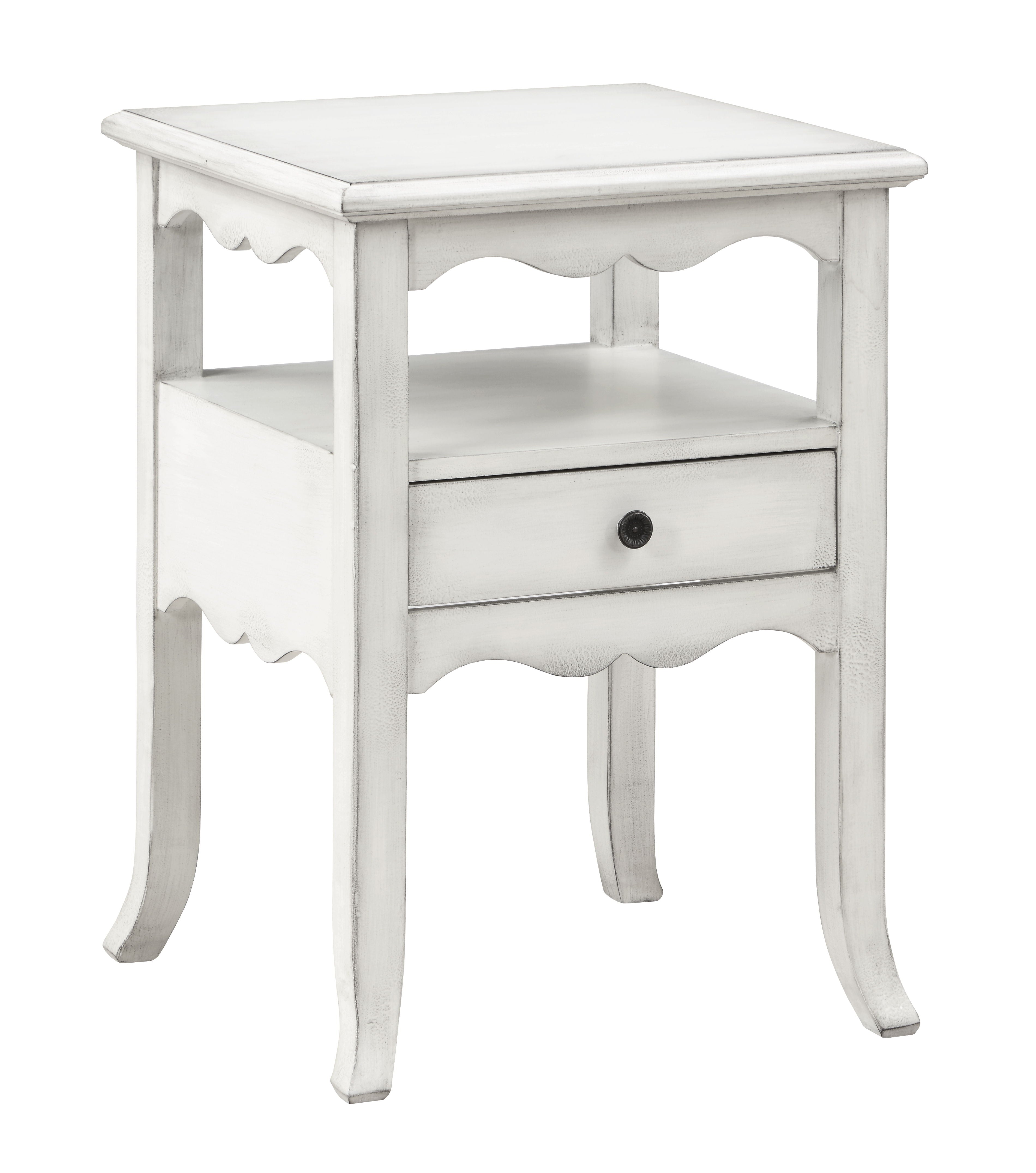 Ovid - One Drawer Accent Table - Burnished White - Premium Accent Tables from Coast2Coast Home - Just $1237.50! Shop now at brett interiors