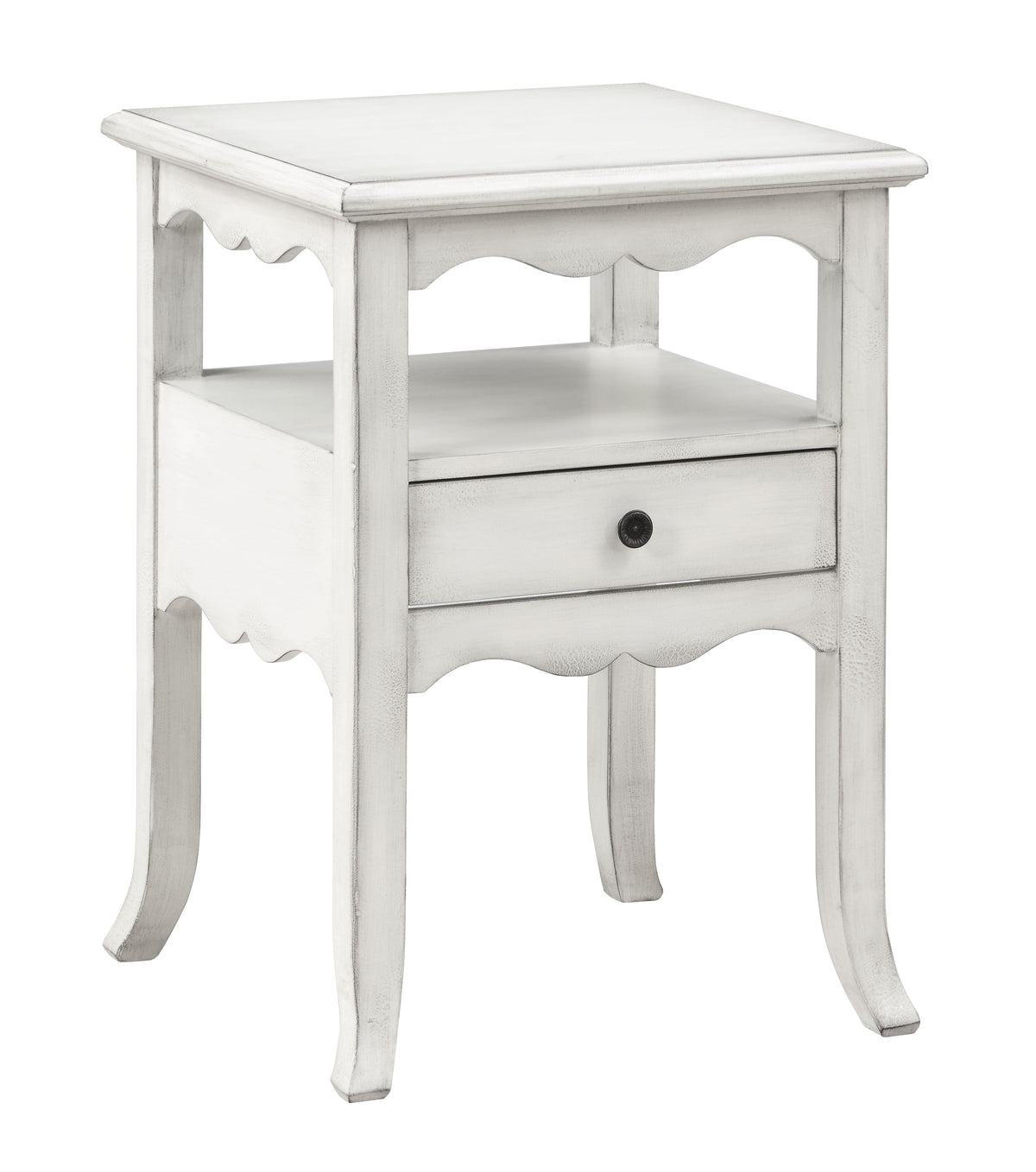 Ovid - One Drawer Accent Table - Burnished White - Premium Accent Tables from Coast2Coast Home - Just $1237.50! Shop now at brett interiors