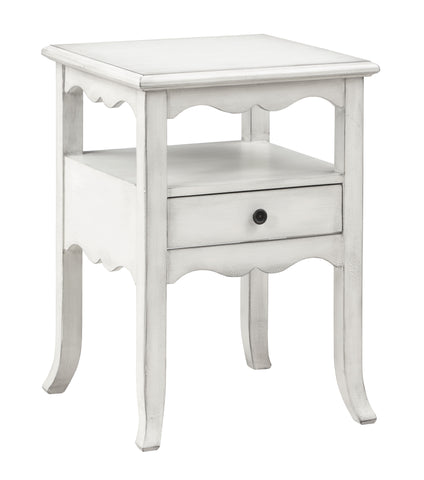 Ovid - One Drawer Accent Table - Burnished White - Premium Accent Tables from Coast2Coast Home - Just $1237.50! Shop now at brett interiors