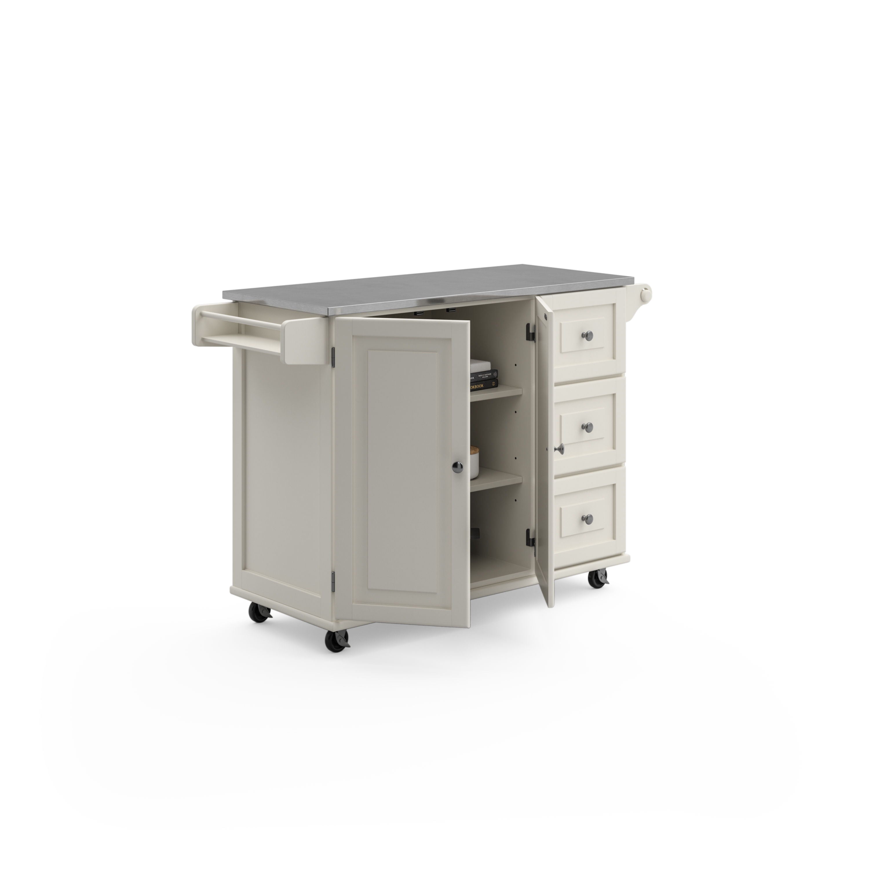 Dolly Madison - Kitchen Cart - Wood - White - Premium Islands & Carts from Homestyles - Just $1302.48! Shop now at brett interiors