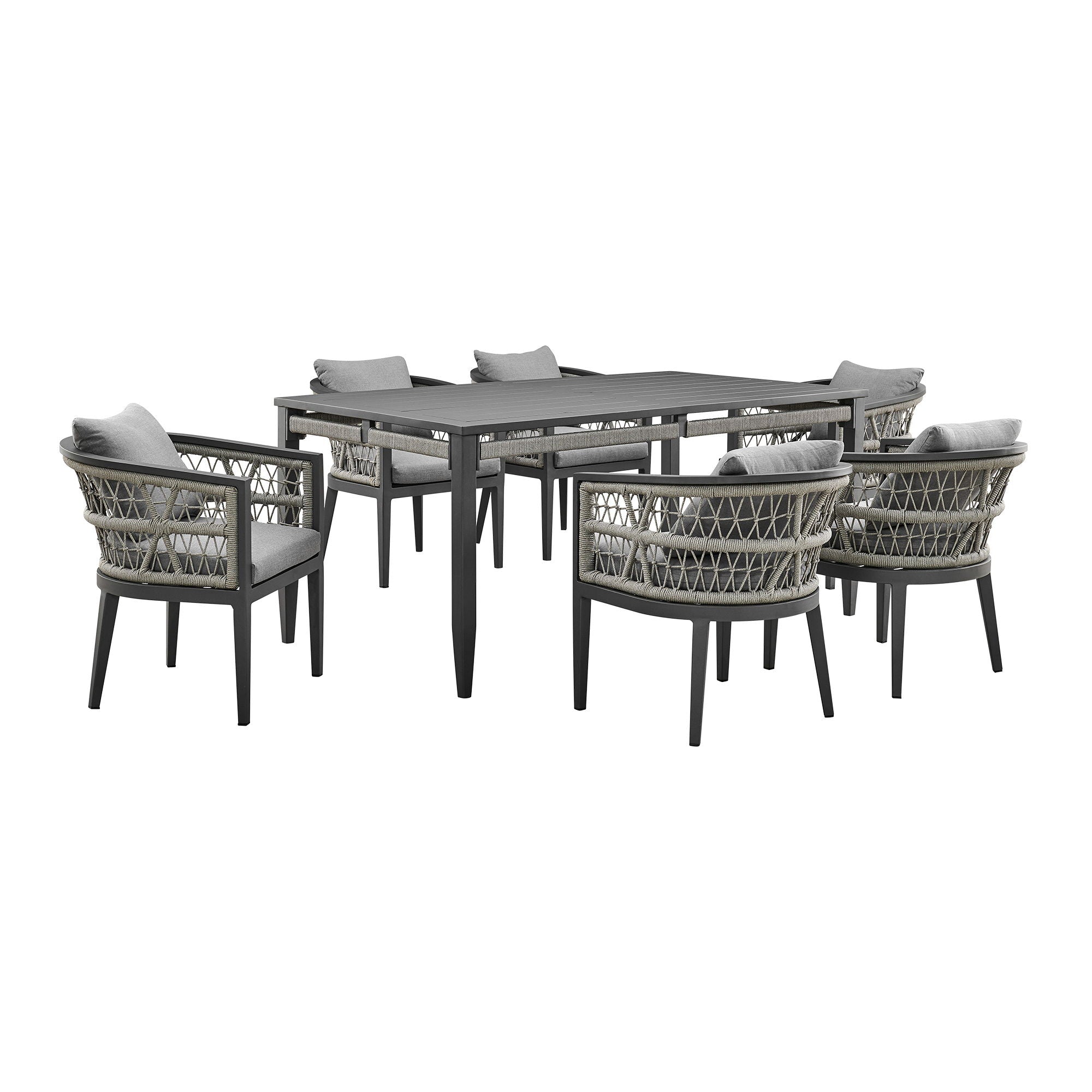 Zella - Outdoor Patio Dining Set - Premium 5 Piece Outdoor Sets from Armen Living - Just $4662.50! Shop now at brett interiors