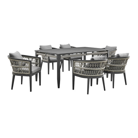 Zella - Outdoor Patio Dining Set - Premium 5 Piece Outdoor Sets from Armen Living - Just $4662.50! Shop now at brett interiors