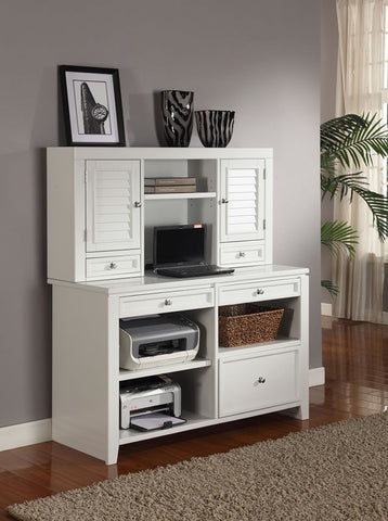 Boca - Credenza With Hutch - Cottage White - Premium Credenzas & Hutches from Parker House - Just $1097.50! Shop now at brett interiors