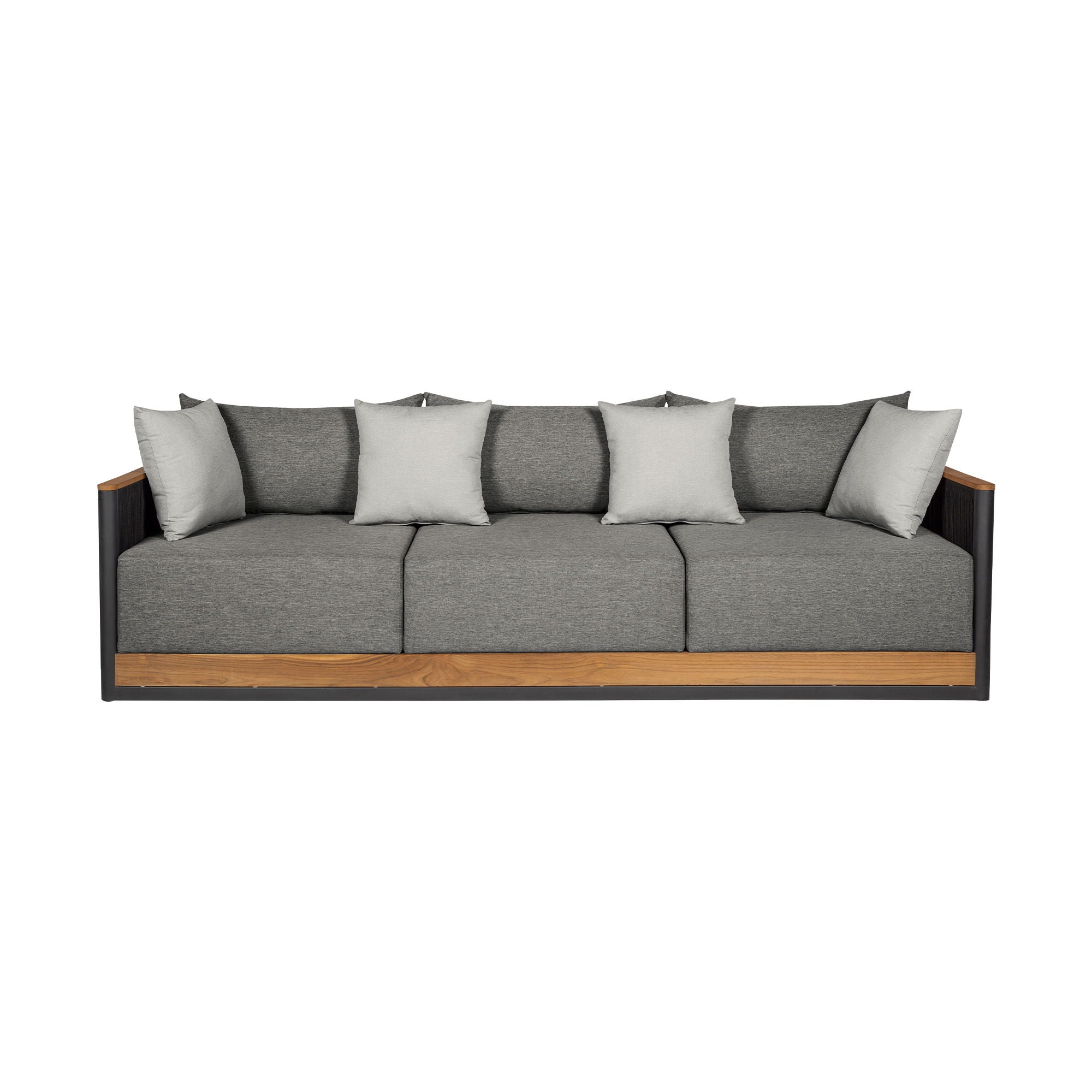 Artesia - Outdoor Patio Sofa - And Black / Dark Gray - Premium Sofas from Armen Living - Just $2815! Shop now at brett interiors