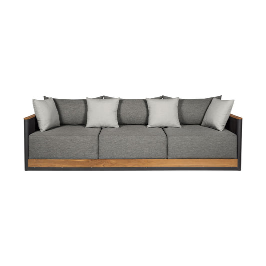 Artesia - Outdoor Patio Sofa - And Black / Dark Gray - Premium Sofas from Armen Living - Just $2815! Shop now at brett interiors
